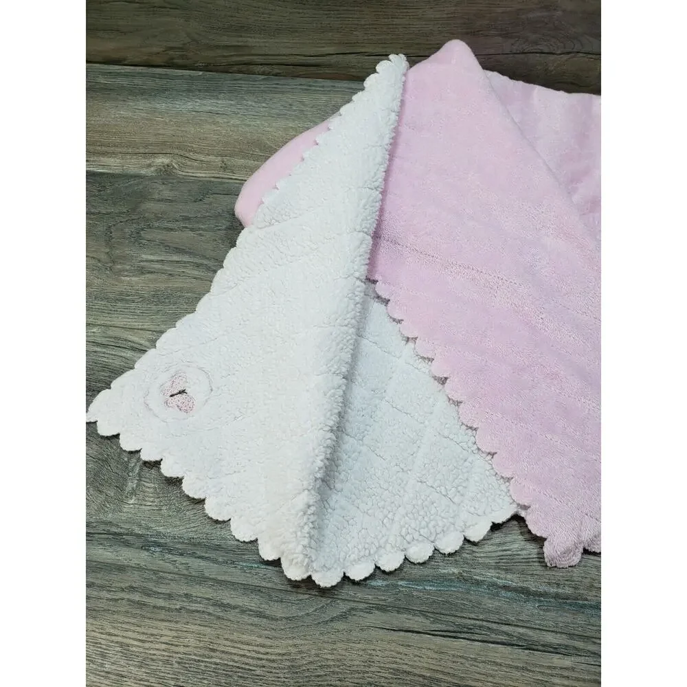 Child Of Mine Carters Pink Butterfly Soft Baby Blanket